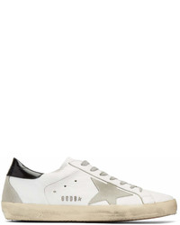 Golden Goose White And Black Superstar Sneakers