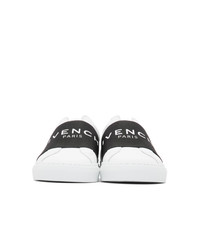 Givenchy White And Black Urban Street Elastic Sneakers