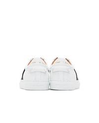Givenchy White And Black Urban Street Elastic Sneakers