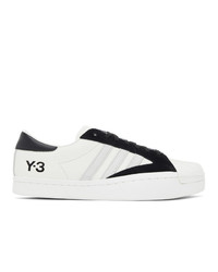 Y-3 White And Black Yohji Star Sneakers