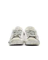 Golden Goose White And Grey Dream Sneakers