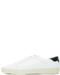 Saint Laurent White Black Court Classic Sneaker