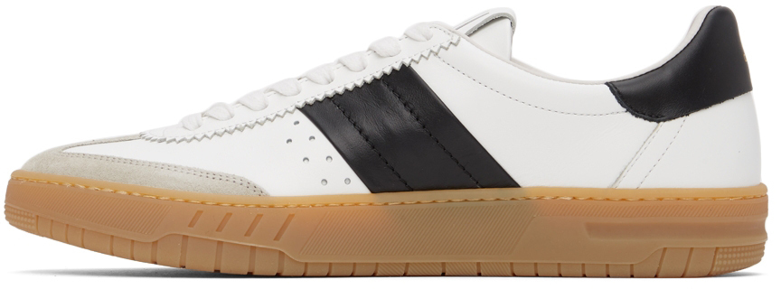 Dunhill White Black Court Legacy Sneakers, $595 | SSENSE | Lookastic