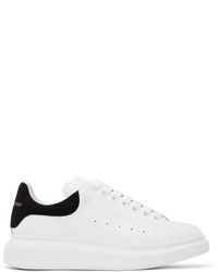 Alexander McQueen White Black Croc Oversized Sneakers