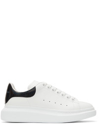 Alexander McQueen White Black Iridescent Oversized Sneakers