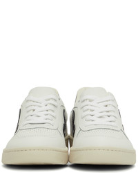 Veja White Black Leather V 10 Sneakers