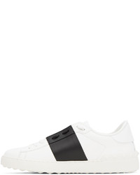 Valentino Garavani White Black Open Sneakers