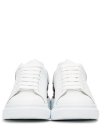 Alexander McQueen White Black Oversized Sneakers