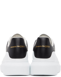 Alexander McQueen White Black Oversized Sneakers