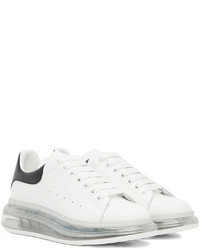 Alexander McQueen White Black Oversized Sneakers
