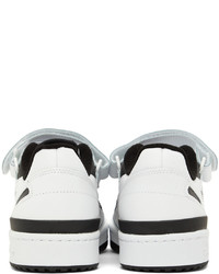 adidas Originals White Forum Low Sneakers