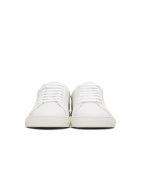 Saint Laurent White Glittered Andy Sneakers