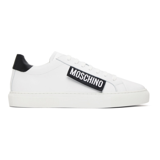 Moschino White Label Sneakers, $425 | SSENSE | Lookastic