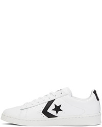 Converse White Leather Pro Ox Sneakers