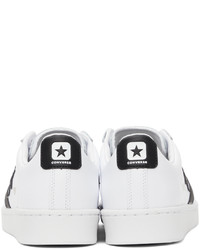 Converse White Leather Pro Ox Sneakers