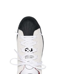 Y-3 White Leather Superknot Lowtop Sneakers