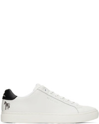 Ps By Paul Smith White Leather Zebra Rex Sneakers
