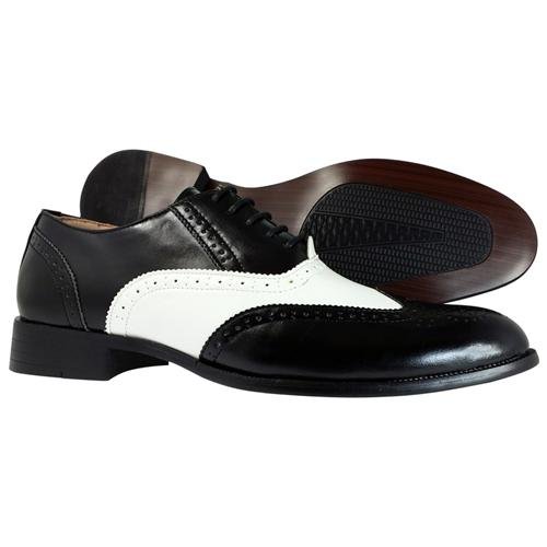 black wingtip oxford shoes
