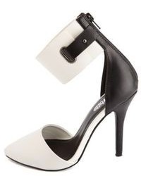 Charlotte Russe Ankle Cuff Pointed Toe Dorsay Pumps