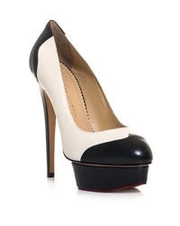 Charlotte Olympia Spectator Dolly Leather Pumps
