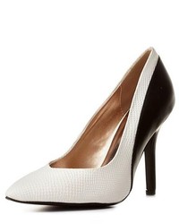 Charlotte Russe Color Block Pointed Toe Pumps