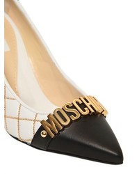 Moschino 100mm Quilted Chained Faux Leather Pumps