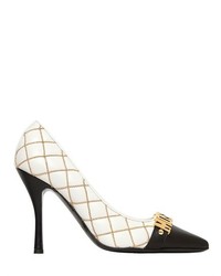 Moschino 100mm Quilted Chained Faux Leather Pumps