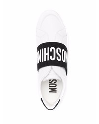 Moschino Logo Print Slip On Sneakers