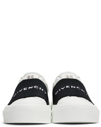 Givenchy White Black City Court Slip On Sneaker