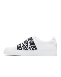 Givenchy White Webbing Low Sneakers