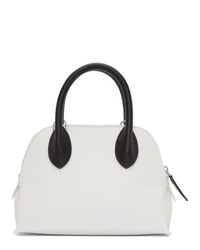 Lanvin White And Black Mini Magot Bag