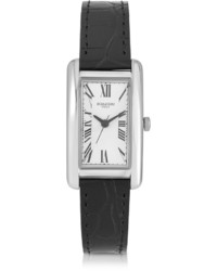 Forzieri Andromeda Steinless Steel Watch Wcroco Embossed Leather Strap