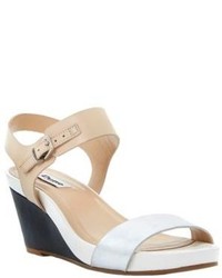 Dune London Getup Leather Wedge Sandals