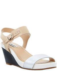 Dune London Getup Leather Wedge Sandals