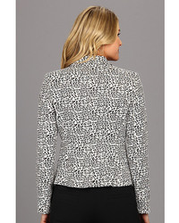 Calvin Klein Animal Printed 2 Button Jacket