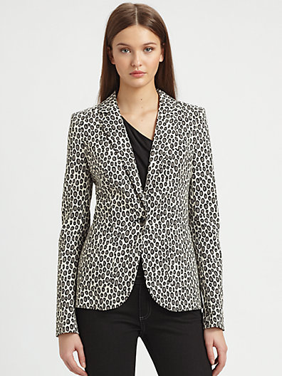 rachel zoe leopard blazer