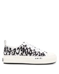 Amiri Leopard Print Low Top Sneakers