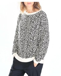 ChicNova Leopard Print Long Sleeves Pullover Sweatshirt