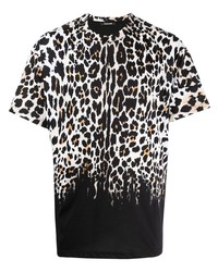 Roberto Cavalli Leopard Print T Shirt