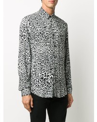Just Cavalli Long Sleeved Leopard Print Shirt