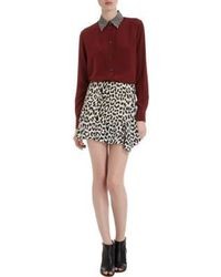 Thakoon Leopard Mini Skirt
