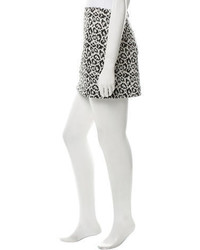 Tibi Leopard Pattern Mini Skirt W Tags