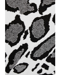 Ohne Titel Leopard Print Stretch Jacquard Knit Mini Skirt