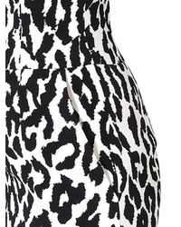 Alexandre Vauthier Leopard Printed Crepe Mini Skirt