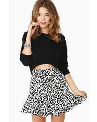 Tibi Leopard Print Knit Pencil Mini Skirt | Where to buy & how to wear