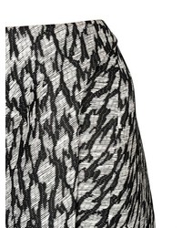 Thierry Mugler Leopard Jacquard Silk Canvas Skirt