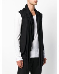 Unconditional Contrast Hooded Cape Waistcoat T Shirt