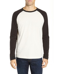 French Connection Contrast Sleeve Regular Fit Cotton T Shirt