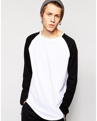 Hoxton Denim Contrast Long Sleeve T Shirt