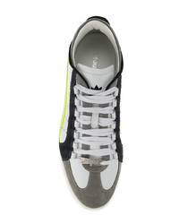 DSQUARED2 Neon Striped Sneakers